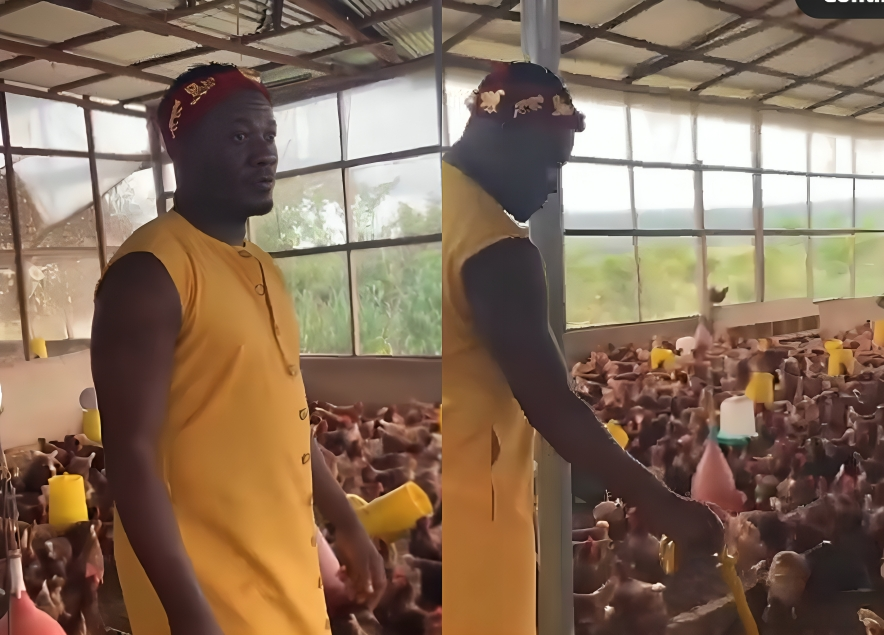 Asamoah Gyan ventures into poultry farming in style - Watch video