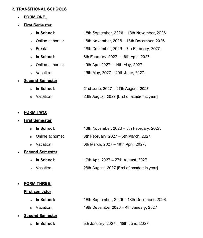 GES releases 2026/2027 academic calendar for SHSs and SHTSs - Full details