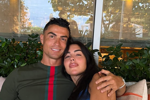 Cristiano Ronaldo and his fiancée Georgina Rodríguez