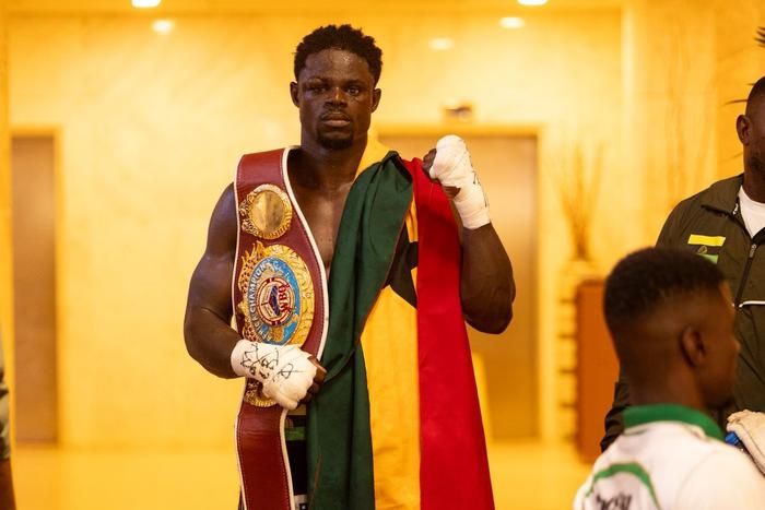 Ghanaian boxer Seth Gyimah, popularly known as Freezy Macbones
