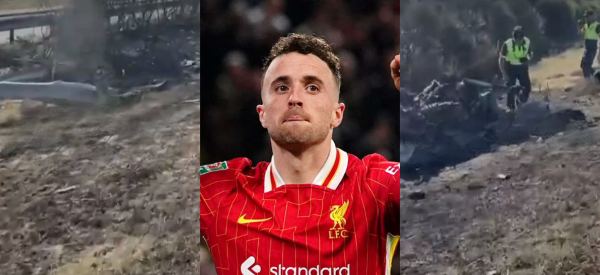 How Diogo Jota’s Lamborghini looked after the deadly accident (Exclusive Video)