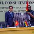 Vietnam's Deputy Minister of Foreign Affairs, Le Anh Tuan and Ghana's Deputy Minister of Foreign Affairs, James Gyakye-Quayson
