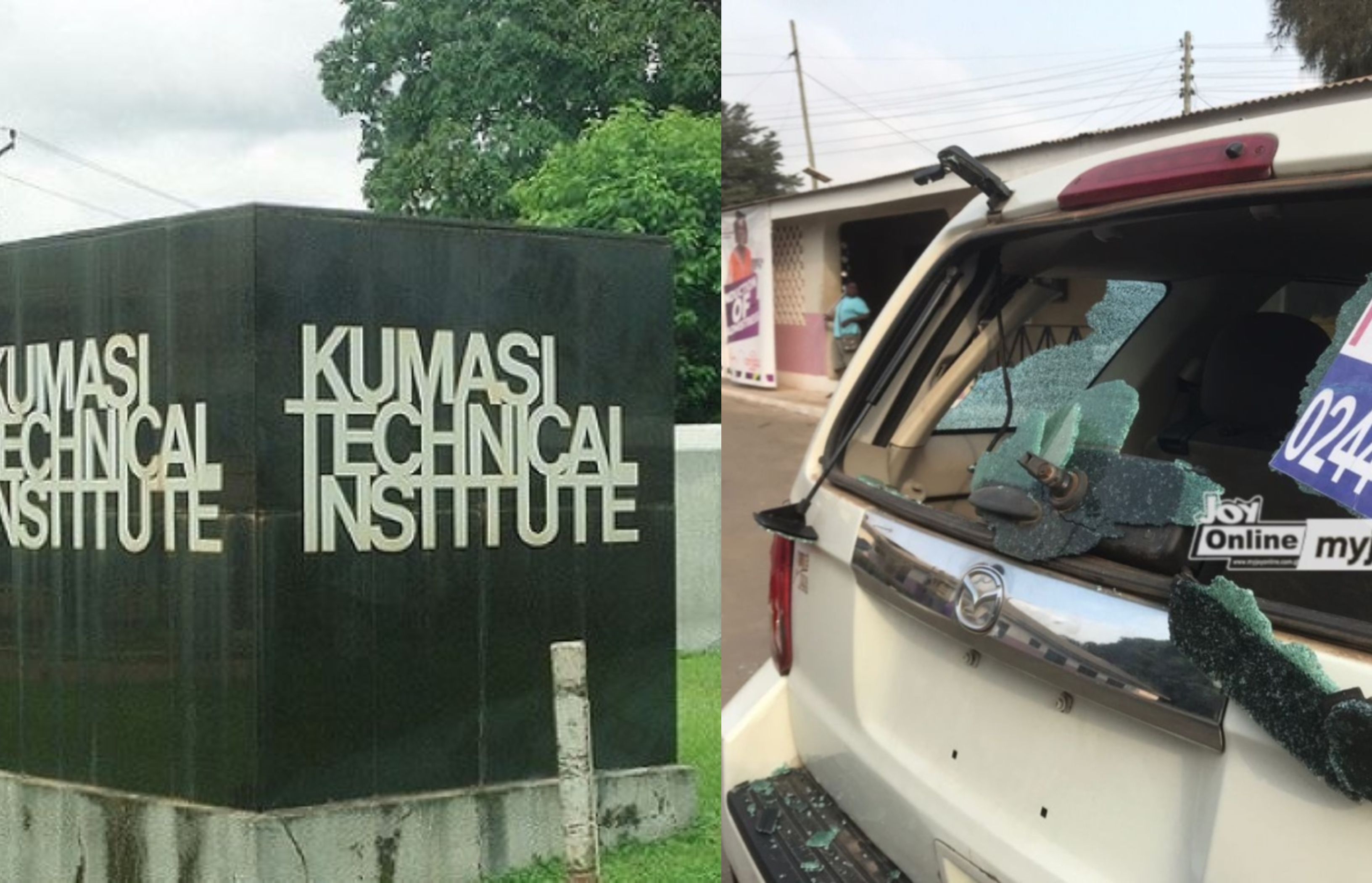 Vehicles, other properties vandalised as KTI and KASS students clash in Kumasi