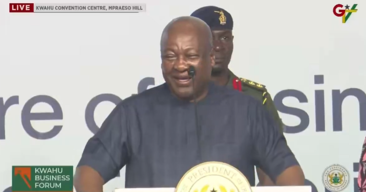 ‘Ghana is a land of free speech’ – Mahama reacts as one-man protester disrupts his speech