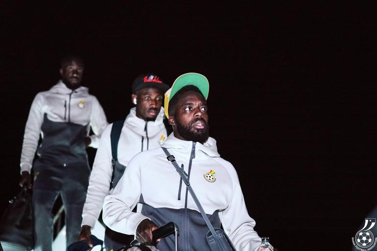 Black Stars arrive in the USA | Photo via GFA
