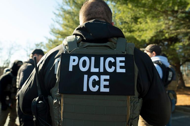 US Immigration and Customs Enforcement Baltimore Field Office director Matt Elliston listens during a briefing on January 27 Silver Spring, Maryland. Alex Brandon/AP/File