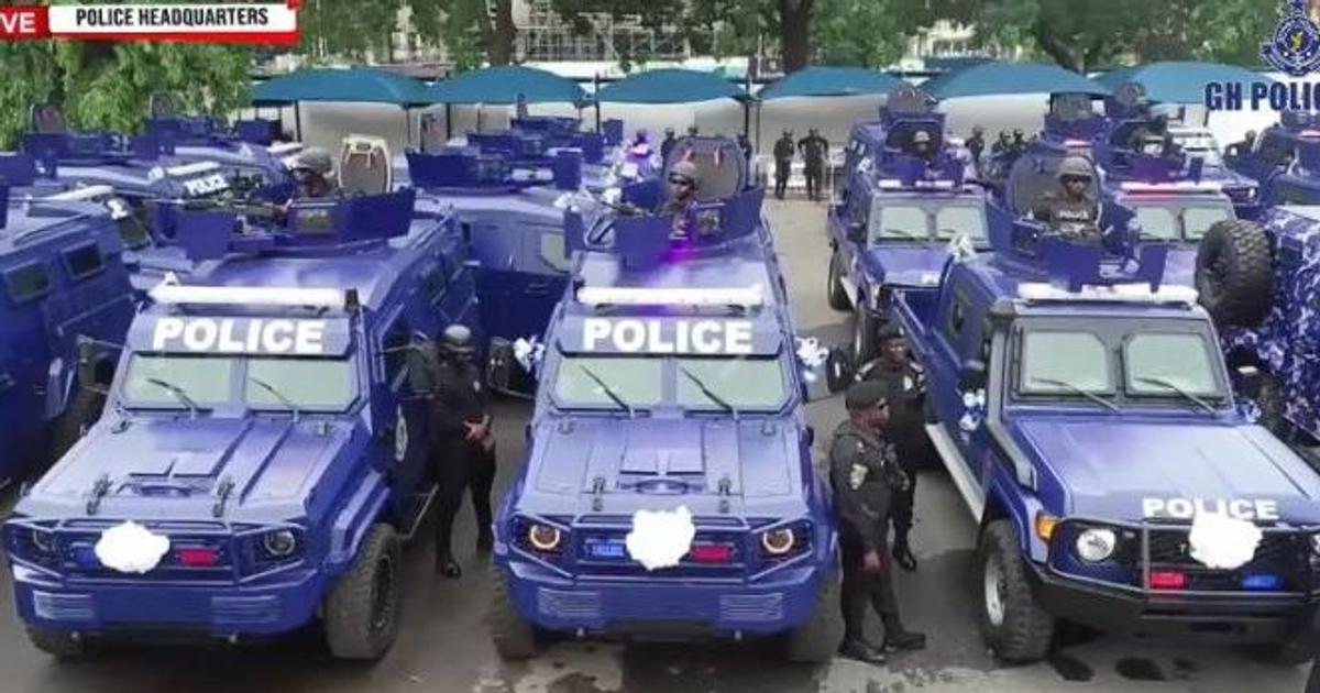 Mahama strengthens national security, hands 40 armoured vehicles to Ghana Police