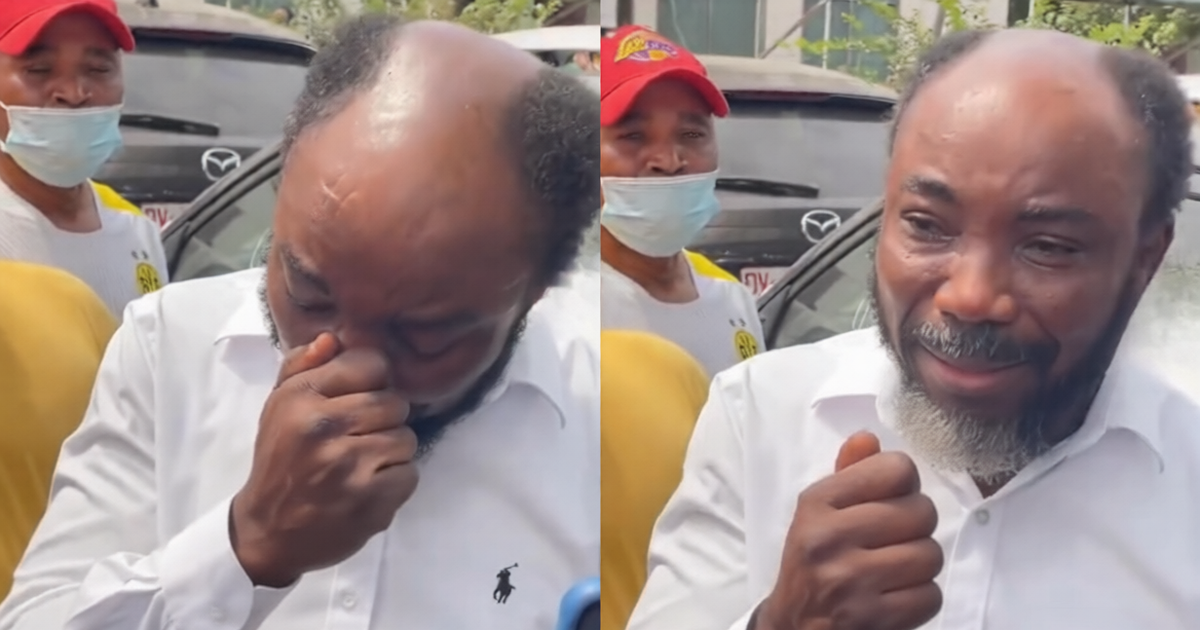 Actor Big Akwes breaks down in tears as court slashes Agradaa’s sentence (video)