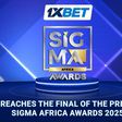 1xBet reaches the final of the prestigious SiGMA Africa Awards 2025