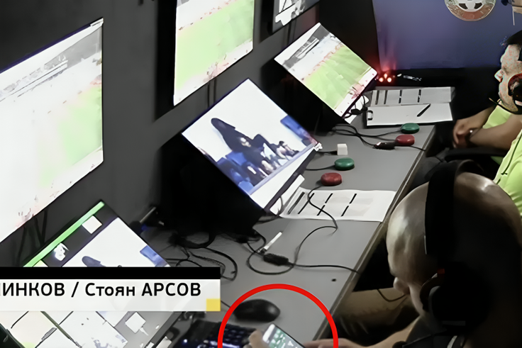 VAR official lands in trouble after being caught checking betting site on live TV
