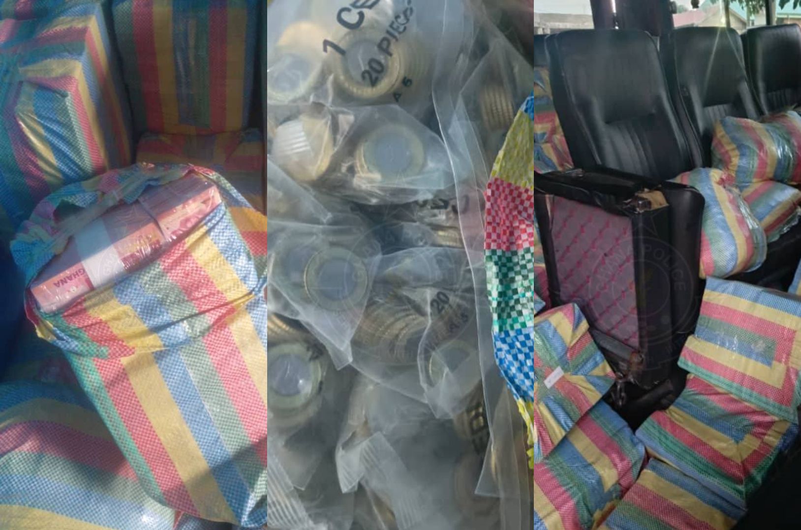 V/R: Police intercept over GH?1 million in cash hidden in a commercial bus