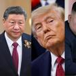 The president of China, Xi Jinping (left), Donald John Trump, President of the United States (middle) and Kim Jong Un, supreme leader and top head of state functions in North Korea (right)
