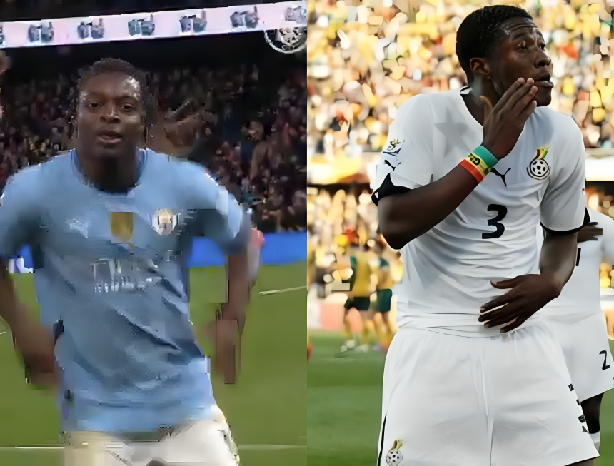 VIDEO: Jeremy Doko does Asamoah Gyan dance celebration after scoring in Manchester City win