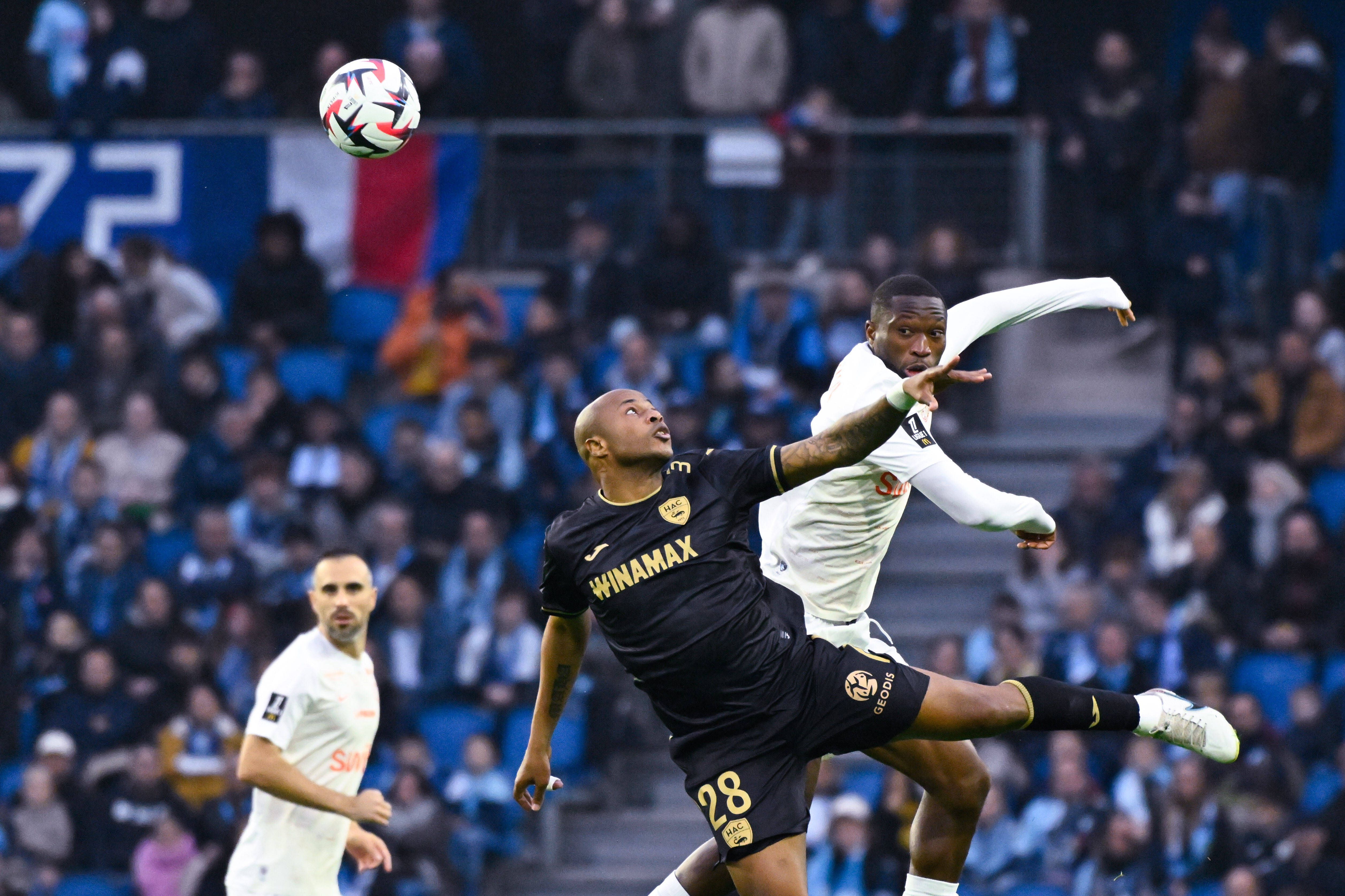 Andre Ayew scores consolation goal as Le Havre falls to Marseille