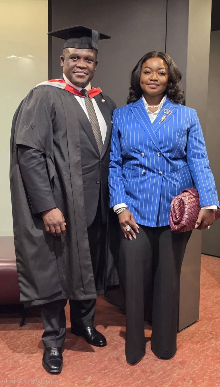 Ghana’s Minister for Communications, Digital Technology and Innovations, Samuel Nartey George and his wife, Vera George
