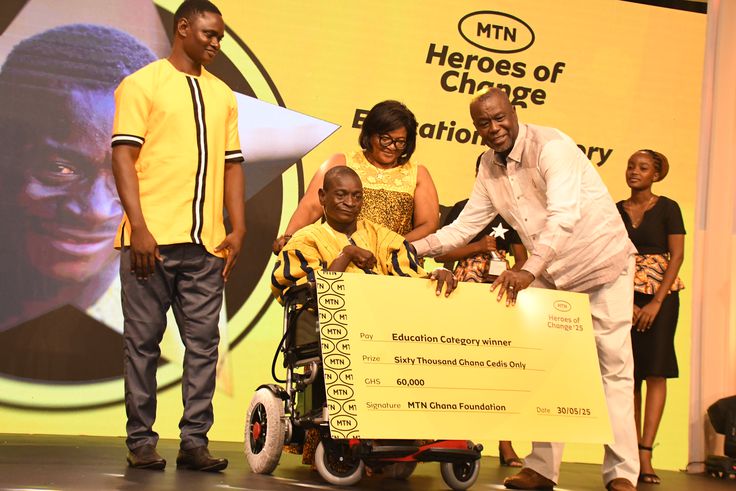 Yaw Rockson Honoured as MTN Hero of Change in Education