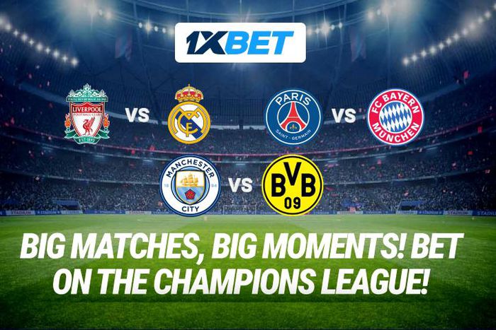 Bet on the best matches of the Champions League round 4 on 1xBet!