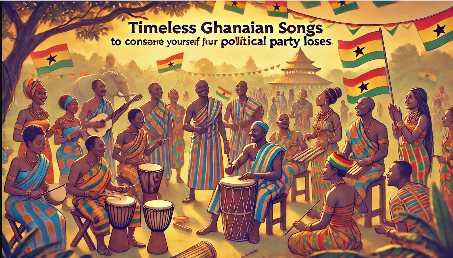 Timeless Ghanaian songs to console yourself with if your political party loses