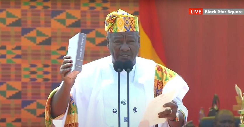 A New Era: Mahama sworn in as Ghana’s President, Prof Opoku-Agyemang is Veep