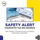 FDA issues safety alert over falsified Visitect HIV Advanced Disease Test Kits found in Nigeria