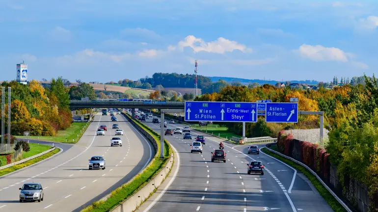 Austria earns 6.0 points, reflecting its strong road connectivity across the Alps and central Europe.