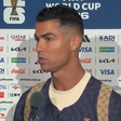Cristiano Ronaldo speaking after the match