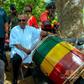 Mahama showcases drumming skills as he joins Rastafarian community in Jamaica (Video)
