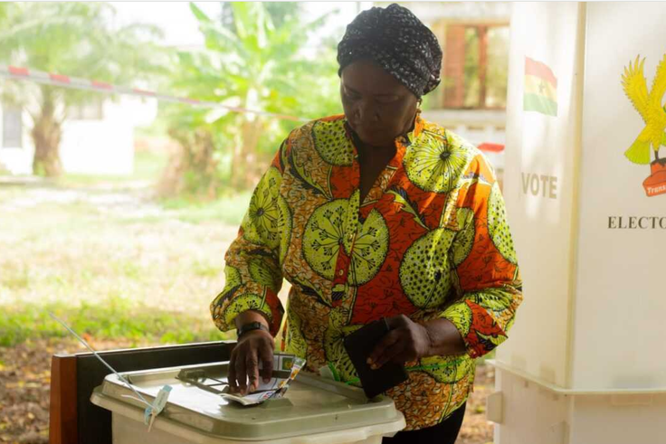 'Vote for change' - Naana Jane Opoku Agyemang urges Ghanaians after casting her vote