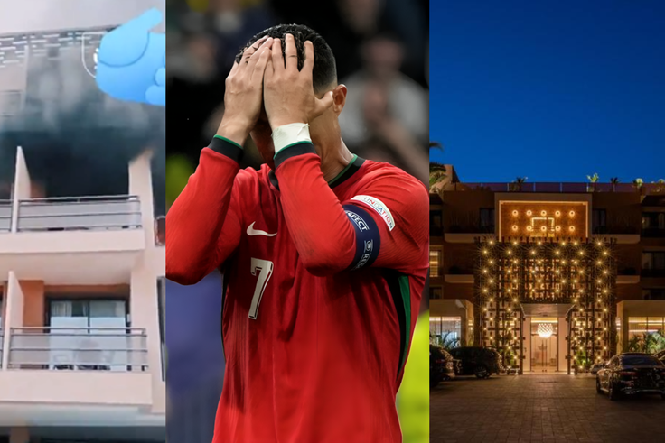Cristiano Ronaldo’s luxury hotel catches fire in Morocco (Video)