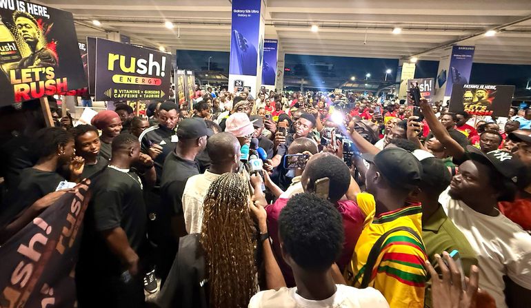 Twellium Ghana unveils Black Stars winger Fatawu Issahaku as Brand Ambassador for Rush Energy Drink