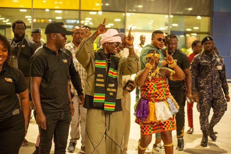Twellium Ghana unveils Black Stars winger Fatawu Issahaku as Brand Ambassador for Rush Energy Drink