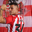 Granit Xhaka will wear the No 34 shirt at Sunderland, as he has done at all of his previous clubs. Photograph: Ian Horrocks/Sunderland AFC/Getty Images