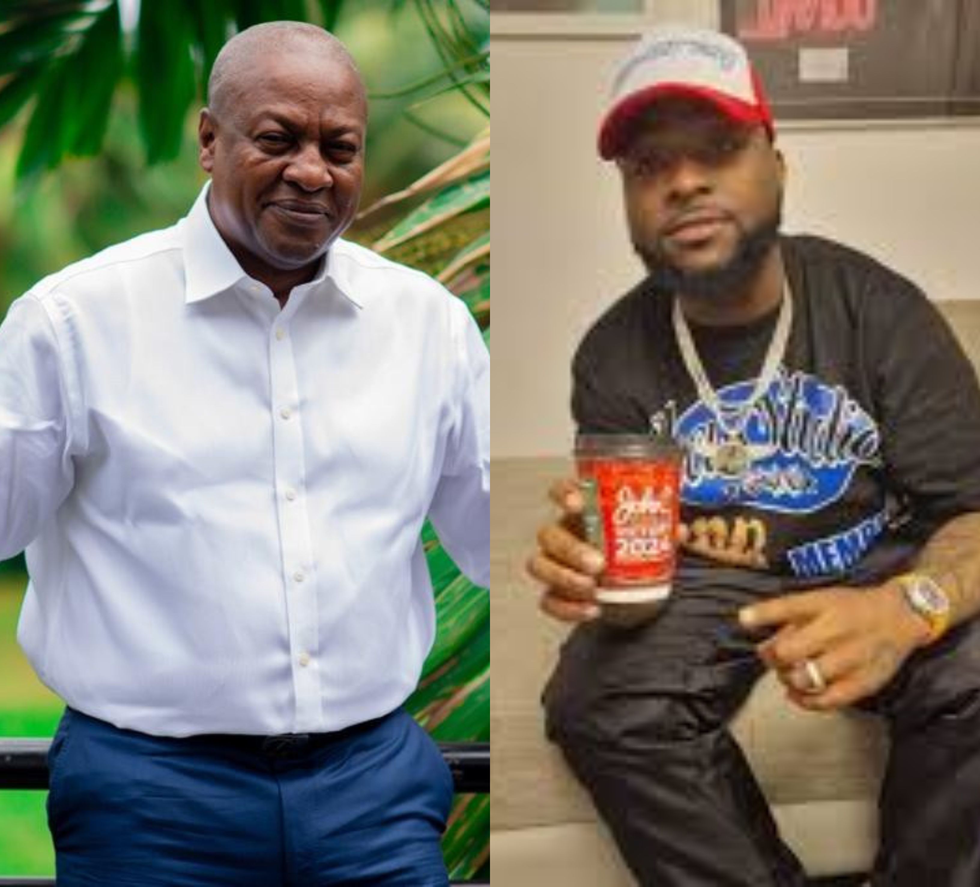 Davido reacts to Mahama’s comeback after Dr Bawumia concedes 2024 election