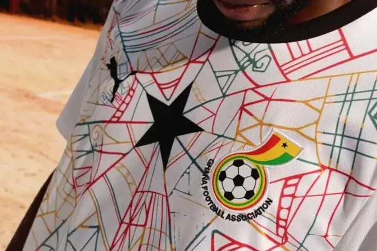 Ghana's kente-inspired web jersey by Puma