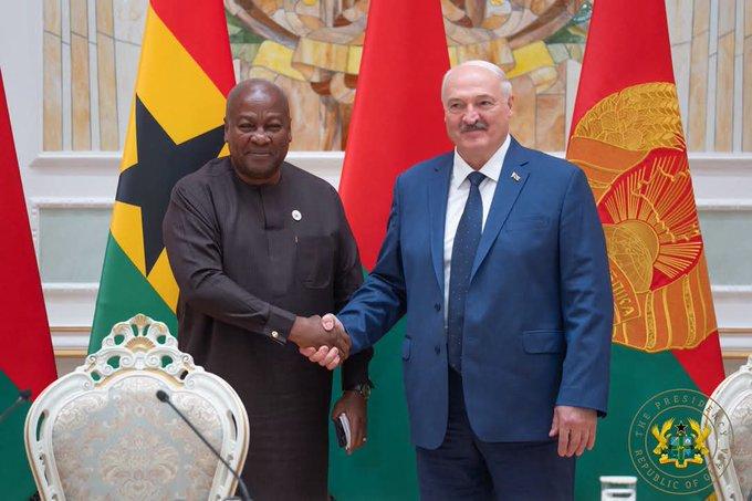 President John Dramani Mahama, as part of his State Visit to the Republic of Belarus, held a tête-à-tête meeting with President Alexander Lukashenko