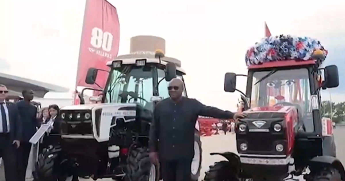 Mahama secures 1,840 farm machines from Belarus to