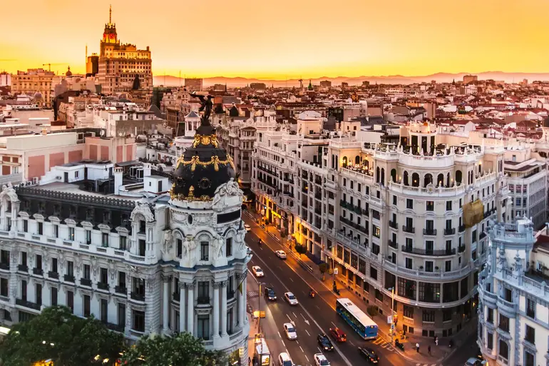 Madrid, Spain. Image via klm.com.gh