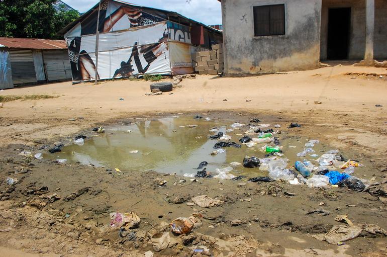 Stagnant water