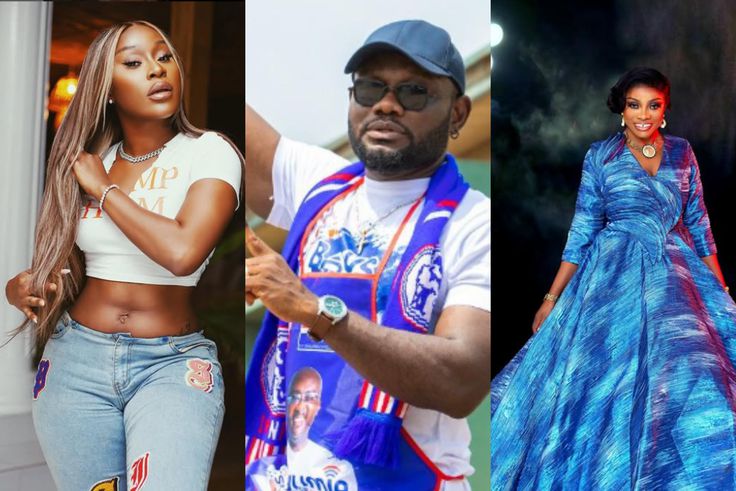 7 Ghanaian celebrities 'roasted' after the NPP lost the 2024 elections