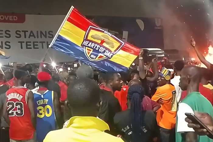 Video: 'No justice, no league' - Hearts and Kotoko fans chant at Pooley's vigil night
