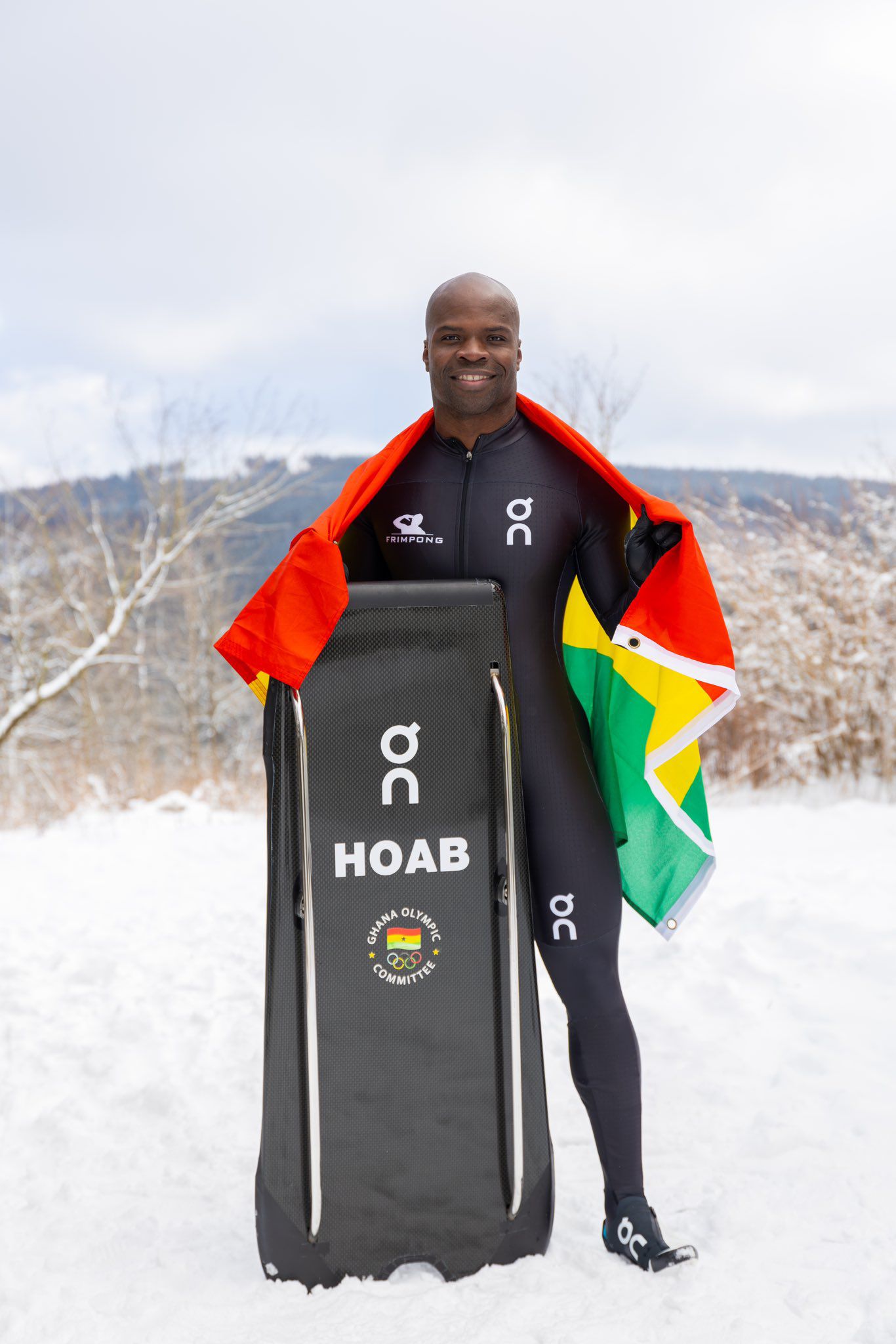 Akwasi Frimpong becomes first African to compete in 5 sliding World Championships 