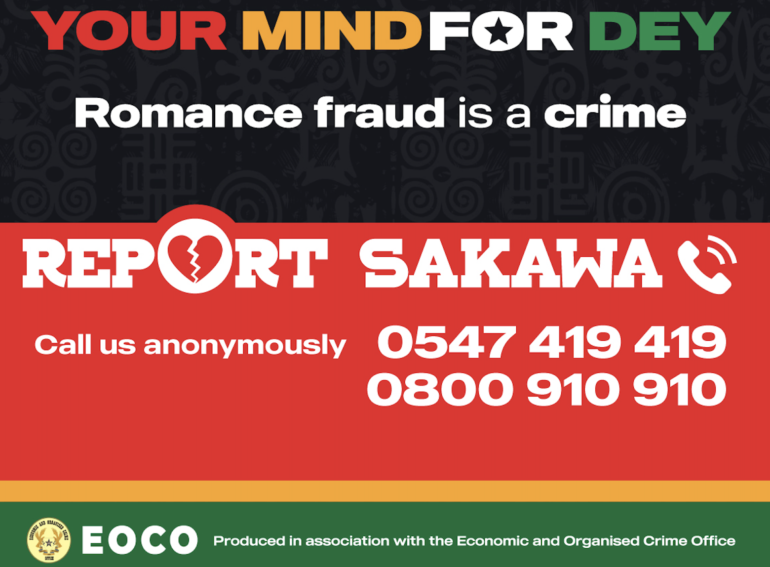 See something, say something: Report sakawa