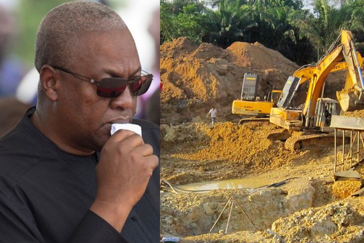Has Pres. Mahama already failed the galamsey fight? Here's what the NDC promised