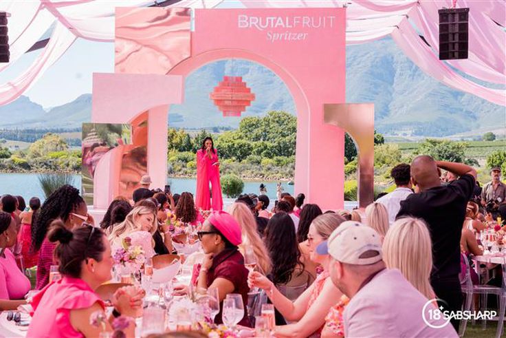 Brutal Fruit Spritzer takes brunch to another level – introducing the pink table