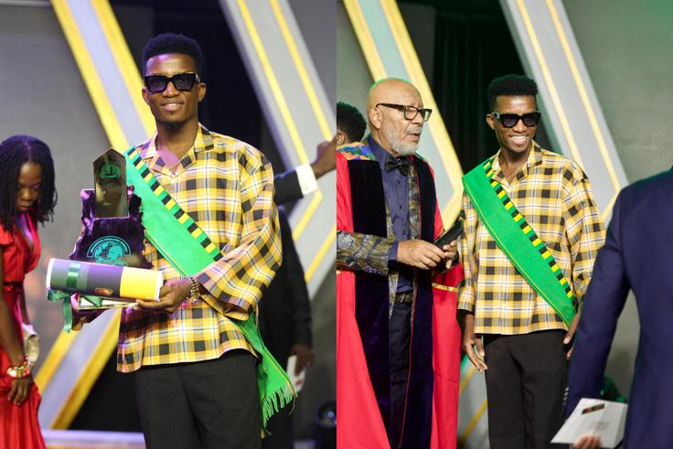 Otumfuo Osei Tutu honours Kofi Kinaata with prestigious Youth in Entertainment Award