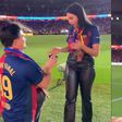 Barcelona fan proposes to girlfriend during El Clasico as crowd erupts in celebration [video]
