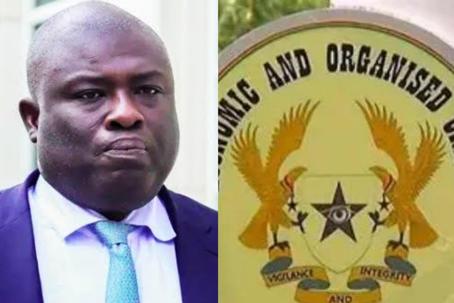 Asante Kwaku Berko, former Goldman Sachs banker (left) and EOCO's Logo (right)