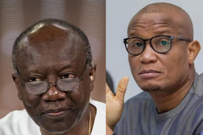 Former Finance Minister Ken Ofori-Atta (left) and former National Petroleum Authority (NPA) Chief Executive Mustapha Abdul-Hamid (right)