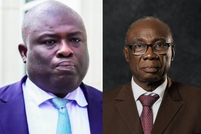 Former Goldman Sachs investment banker Asante Kwaku Berko (left) and Former Power Minister Dr Kwabena Donkor (right)