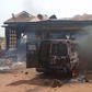 Ejura: Angry youth invade police station, free suspects, and set building ablaze